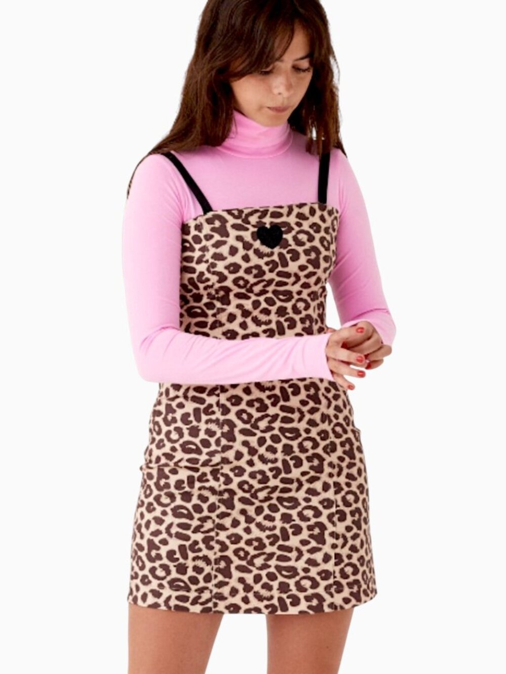 Lazy Oaf LE Gem leopard print fairy grunge goth punk emo scene mini dress W's L